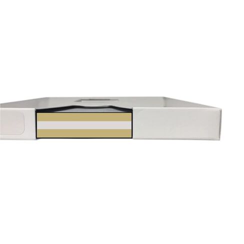 Universal/TFX 9/32 بوصة × 150 بوصة مخطط مزدوج مبطن (شريط 3/32 بوصة، فجوة 3/32 بوصة، شريط 3/32 بوصة) خطوط السيارات للسيارات والشاحنات وسيارات الدفع الرباعي والمركبات الترفيهية والمقطورات (064 فضي معدني) in Kuwait