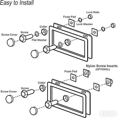 إطار لوحة ترخيص من ألياف الكربون الحقيقية، إطار من ألياف الكربون النقي بنسبة 100%، غطاء حامل لوحة ترخيص أسود مع براغي وأغطية مضادة للسرقة، وسادات مضادة للاهتزاز، (فتحتان من ألياف الكربون النقية) in Kuwait