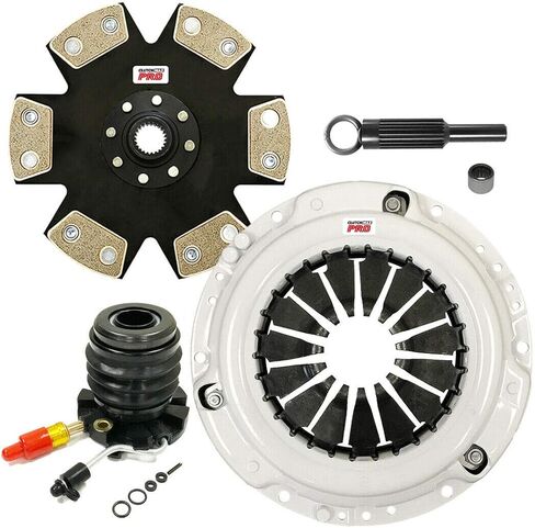 مجموعة القابض ClutchMaxPRO Performance Stage 4 مع أسطوانة تابعة متوافقة مع 1995-2011 Ford Ranger 1995-2010 Mazda B2300 1998-2001 B2500 11/1994-2008 B3000 2.3L 2.5L 3.0L (CP07141HDDWS-ST4) in Kuwait