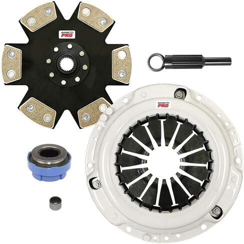 مجموعة القابض ClutchMaxPRO Performance Stage 4 مع أسطوانة تابعة متوافقة مع 1995-2011 Ford Ranger 1995-2010 Mazda B2300 1998-2001 B2500 11/1994-2008 B3000 2.3L 2.5L 3.0L (CP07141HDDWS-ST4) in Kuwait