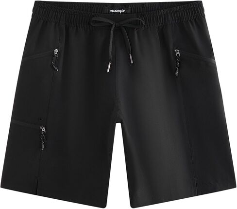 maamgic Mens Swim Trunks 9" Unlined Quick Dry Board Shorts with Zipper Pockets, 4-Way Stretch Bathing Suits for Beach in Saudi Arabia