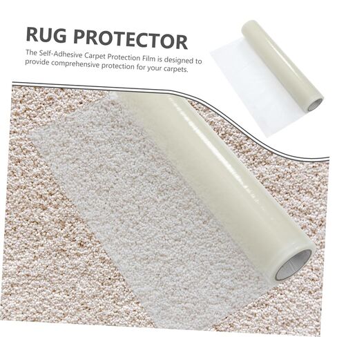 1roll Clear Self-Adhesive Carpet Protector Film Protective Cover for Rugs Against Dirt and Liquids for Home and Renters in Saudi Arabia