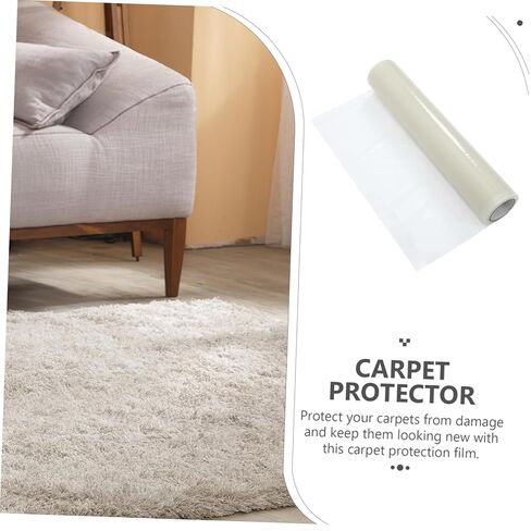 1roll Clear Self-Adhesive Carpet Protector Film Protective Cover for Rugs Against Dirt and Liquids for Home and Renters in Saudi Arabia
