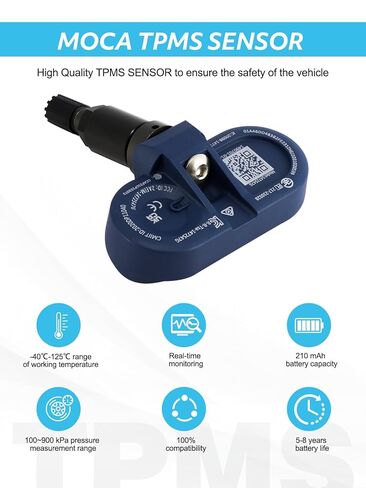 1 PCS Tesla Bluetooth TPMS Sensor Tire Pressure Monitoring System Sensor Compatible with Model 3, Model Y, Model S, Model X 2020 2021 2022 2023 2024 2025- Replace# 1490701-00-B, 1490701-01-B in Saudi Arabia