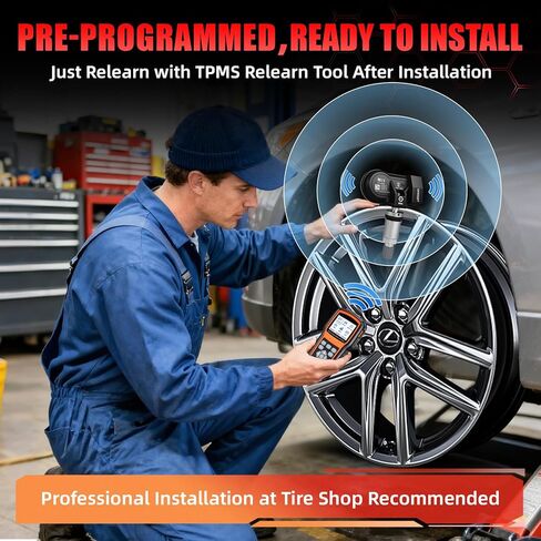 مجموعة مستشعر TPMS مبرمجة مسبقًا 315/433 ميجاهرتز مكونة من 4 قطع تناسب تشيفي سيلفرادو، جي إم سي سييرا، تاهو، سوبربان، يوكون، إسكاليد، ترافيرس، إكوينوكس، أكاديا، كولورادو | أو #13528563 13598773 in Kuwait
