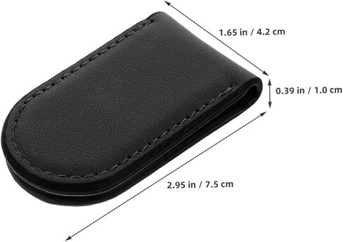 Homoyoyo 2pcs Magnetic Fixing Clip Men Money Clip Cash Holder Card Slot Practical Wallet for Office Travel Daily Use in Saudi Arabia