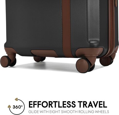 مجموعة الأمتعة الدوارة الرجعية القابلة للتوسيع من ELLE Luxe Journey مكونة من 3 قطع in Kuwait
