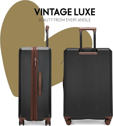 مجموعة الأمتعة الدوارة الرجعية القابلة للتوسيع من ELLE Luxe Journey مكونة من 3 قطع in Kuwait