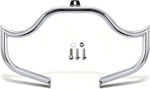 MoKitDora Softail Meathook Engine Guard Highway Crash Bar 1.25 سم سمين لـ Harley 2000-2017 FL Heritage Classic Deluxe Fat Boy Models، أسود in Kuwait