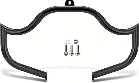 MoKitDora Softail Meathook Engine Guard Highway Crash Bar 1.25" Fat for Harley 2000-2017 FL Heritage Classic Deluxe Fat Boy Models, Black in Saudi Arabia