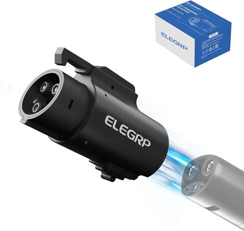 محول ELEGRP 80A Tesla إلى J1772، محول شاحن NACS إلى J1772 EV للشحن من المستوى 2، متوافق مع موصل Tesla عالي الطاقة، شاحن الوجهة، موصل الهاتف المحمول، مع حقيبة حمل in Kuwait