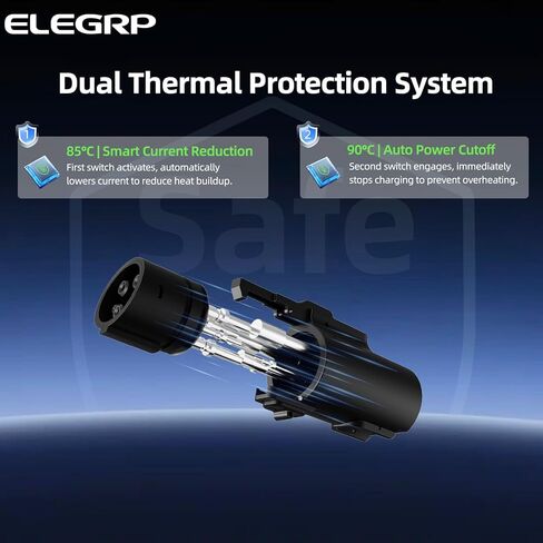 محول ELEGRP 80A Tesla إلى J1772، محول شاحن NACS إلى J1772 EV للشحن من المستوى 2، متوافق مع موصل Tesla عالي الطاقة، شاحن الوجهة، موصل الهاتف المحمول، مع حقيبة حمل in Kuwait