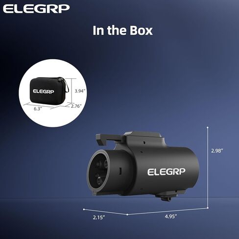 محول ELEGRP 80A Tesla إلى J1772، محول شاحن NACS إلى J1772 EV للشحن من المستوى 2، متوافق مع موصل Tesla عالي الطاقة، شاحن الوجهة، موصل الهاتف المحمول، مع حقيبة حمل in Kuwait