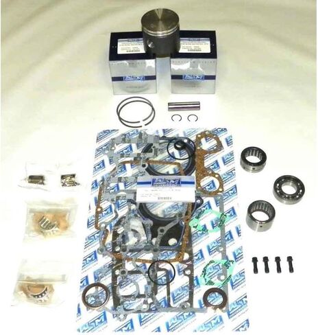 Rareelectrical .020 Over 3.217" Powerhead Rebuild Kit Compatible With Johnson/Evinrude 2 Cyl 3.187 Bore Looper 50Hp 1981-2005 By Part Numbers 100-100-12 in Saudi Arabia