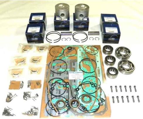 Rareelectrical .015 Over 3.516" Powerhead Rebuild Kit Compatible With Mercury 6 Cyl 3.501 Bore 2.5L Optimax 150Hp 1998-2014 By Part Numbers 100-49-115 in Saudi Arabia