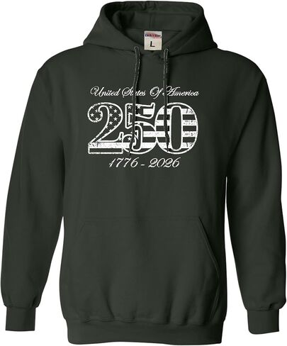 Go All Out Commemorative 250th USA 1776-2026 America Mens Women Youth Sweatshirt Hoodie in Saudi Arabia