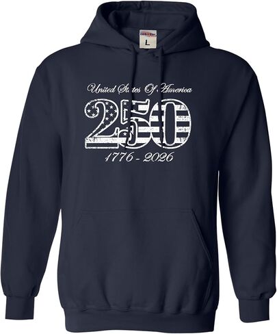 Go All Out Commemorative 250th USA 1776-2026 America Mens Women Youth Sweatshirt Hoodie in Saudi Arabia