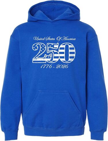 Go All Out Commemorative 250th USA 1776-2026 America Mens Women Youth Sweatshirt Hoodie in Saudi Arabia