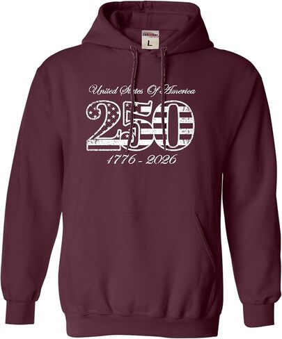 Go All Out Commemorative 250th USA 1776-2026 America Mens Women Youth Sweatshirt Hoodie in Saudi Arabia