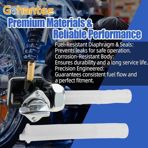Motorcycle Fuel Petcock with Male Thread, Petcock Valve Switch Gas Fuel Shut Off Valve, 61338-94D for Harley FXST FLST FXD FLT 1995-2001 for 1340cc in Saudi Arabia