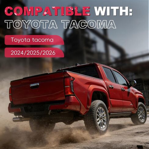 صدمة مساعدة للباب الخلفي لسيارة Toyota Tacoma 2024 2025 2026، مجموعة صدمات للبوابة الخلفية بدون مثقاب، صدمات للباب الخلفي لسهولة الفتح، 2024 2025 2026 ملحقات Toyota Tacoma in Kuwait