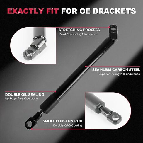 صدمة مساعدة للباب الخلفي لسيارة Toyota Tacoma 2024 2025 2026، مجموعة صدمات للبوابة الخلفية بدون مثقاب، صدمات للباب الخلفي لسهولة الفتح، 2024 2025 2026 ملحقات Toyota Tacoma in Kuwait