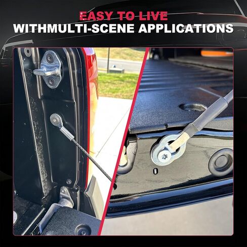 صدمة مساعدة للباب الخلفي لسيارة Toyota Tacoma 2024 2025 2026، مجموعة صدمات للبوابة الخلفية بدون مثقاب، صدمات للباب الخلفي لسهولة الفتح، 2024 2025 2026 ملحقات Toyota Tacoma in Kuwait