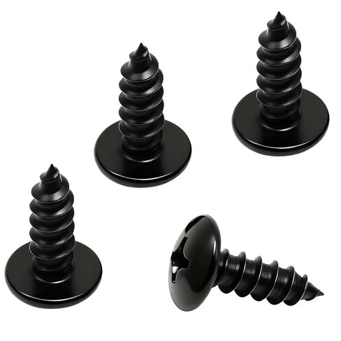 Stainless License Plate Screws Compatible with Subaru - Front or Rear - Black Oxide - 18-8/304 Grade Stainless Steel - Fits for Subaru Models (Outback, Forester, Impreza etc) /Trucks/SUVs - 4 PCS in Saudi Arabia