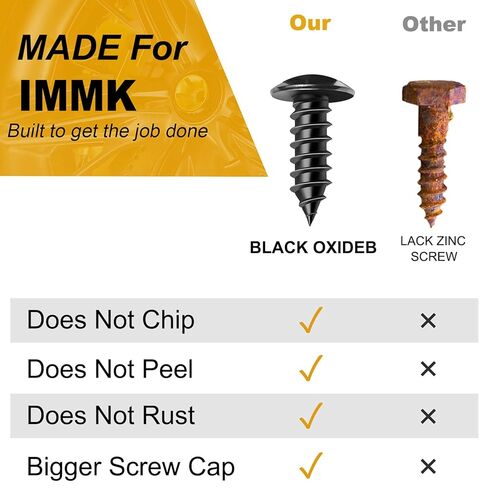 Stainless License Plate Screws Compatible with Subaru - Front or Rear - Black Oxide - 18-8/304 Grade Stainless Steel - Fits for Subaru Models (Outback, Forester, Impreza etc) /Trucks/SUVs - 4 PCS in Saudi Arabia