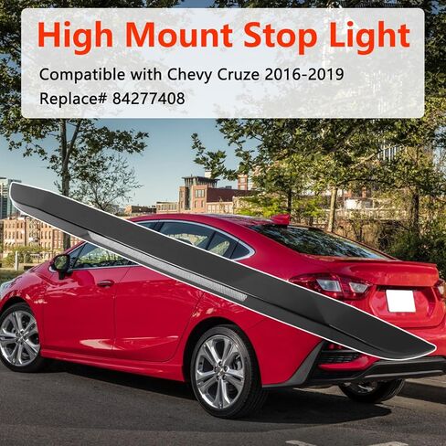 84277408 مصباح توقف LED عالي التثبيت، متوافق مع Chevy Cruze 2016-2019 ضوء الفرامل الثالث الخلفي مركز إيقاف الضوء مجموعة المصباح يستبدل # 84277408 in Kuwait