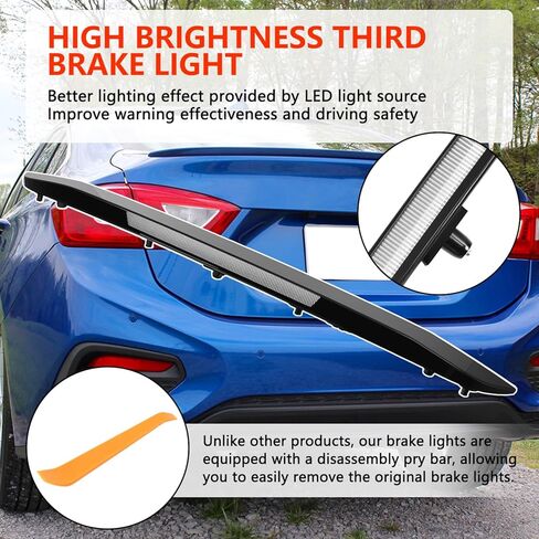 84277408 مصباح توقف LED عالي التثبيت، متوافق مع Chevy Cruze 2016-2019 ضوء الفرامل الثالث الخلفي مركز إيقاف الضوء مجموعة المصباح يستبدل # 84277408 in Kuwait