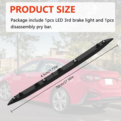 84277408 مصباح توقف LED عالي التثبيت، متوافق مع Chevy Cruze 2016-2019 ضوء الفرامل الثالث الخلفي مركز إيقاف الضوء مجموعة المصباح يستبدل # 84277408 in Kuwait