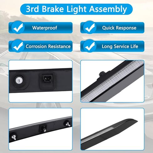 42795725 مصباح توقف LED عالي التثبيت، متوافق مع Chevy Malibu 2016-2025 ضوء الفرامل الثالث الخلفي مركز إيقاف الضوء مجموعة المصباح يستبدل # 42795725 in Kuwait