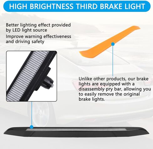 42795725 مصباح توقف LED عالي التثبيت، متوافق مع Chevy Malibu 2016-2025 ضوء الفرامل الثالث الخلفي مركز إيقاف الضوء مجموعة المصباح يستبدل # 42795725 in Kuwait