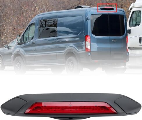 ضوء الفرامل الثالث الثالث لعام 2018 2019 Ford Transit 150 250 350 350HD LED أضواء الفرامل الخفيفة للتركيب العالي مصباح التوقف الثالث مع غطاء بديل لـ JK4Z13A613AA JK4Z13A613AD JK4Z13A613AG in Saudi Arabia