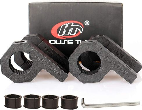 0.875 بوصة مشابك قضيب الثور، دعامة تثبيت على شريط الضوء LED، مجموعة تثبيت مشبك شريط أفقي LED للطرق الوعرة لتركيب أنبوب 7/8 بوصة (عبوة من 4) (مجموعة تثبيت المشبك 0.875 بوصة) in Kuwait