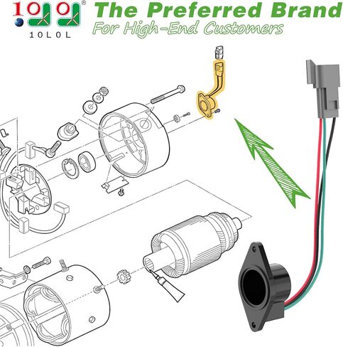 Golf Cart IQ Speed Sensor for Club Car DS and Precedent 2004-UP 48V Electric Golf Cart, with High Speed Magnet ADC Motor Replaces OEM Part# 102704901 102265601, Increased Stability & Speed in Kuwait