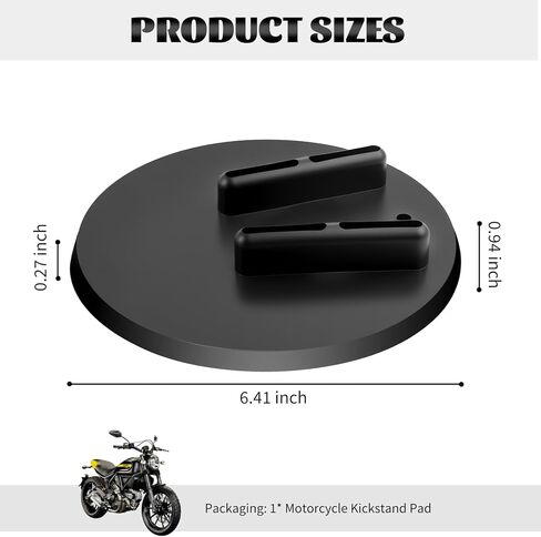 وسادة مسند للدراجة النارية، لوحة مسند للدراجات النارية مضادة للغرق متوافقة مع Harley-Davidson CVO/Dyna/Touring/Sportster، وسادة حامل جانبية محمولة للدراجات النارية مع فتحة تعليق in Kuwait