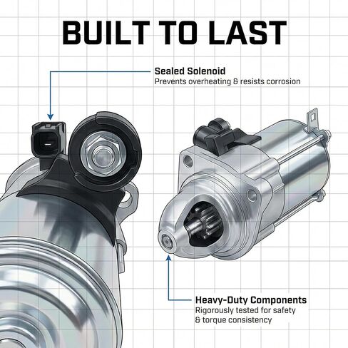 10914 محرك تشغيل متوافق مع 2013-2017 Honda Accord 2.4L EX LX Sport، 2015 2016 CRV 2.4L، 2016-2019 Civic 2.0L L4 Engine OE# 31200-5A2-A51 31200-5A2-A52 SM74009 SM74027 in Kuwait