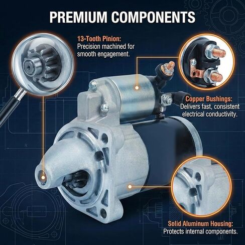 محرك بداية 10910 متوافق مع 14-18 تشيفي سيلفرادو 1500 سوبربان تاهو، كاديلاك إسكاليد 6.2 لتر 2015-2016، جي إم سي سييرا 1500 V6 V8 4.3 5.3L 6.2L، 2015-2016 جي إم سي يوكون، 12655055 M000T24072 in Kuwait