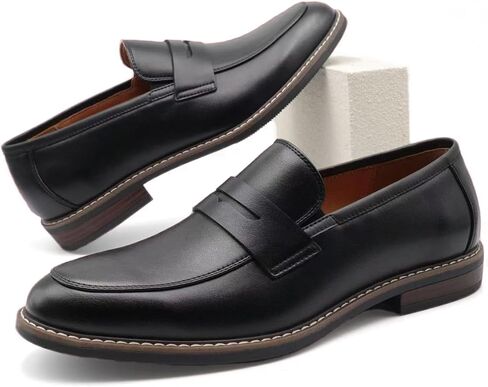 التشطيب والخياطة حذاء بدون كعب كلاسيكي للرجال من Moc-Toe Penny in Kuwait