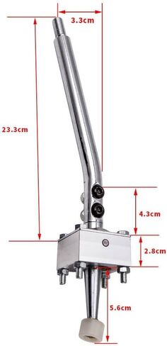 بدلة شيفتر قصيرة بـ 5 سرعات W50 W55 W57 W58 R154 من الفولاذ الأمامي السفلي قطعة واحدة لتويوتا للبيك اب 1975-1995 فضي 12.48 بوصة 31.7 سم - طول المنتج مجموعة أو جزء واحد MXR03FXZL - CXRZF2 in Kuwait