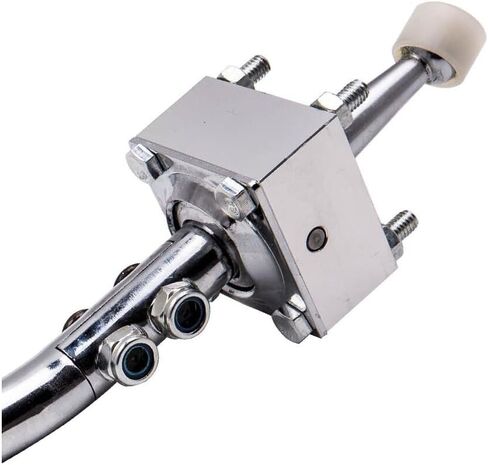 بدلة شيفتر قصيرة بـ 5 سرعات W50 W55 W57 W58 R154 من الفولاذ الأمامي السفلي قطعة واحدة لتويوتا للبيك اب 1975-1995 فضي 12.48 بوصة 31.7 سم - طول المنتج مجموعة أو جزء واحد MXR03FXZL - CXRZF2 in Kuwait