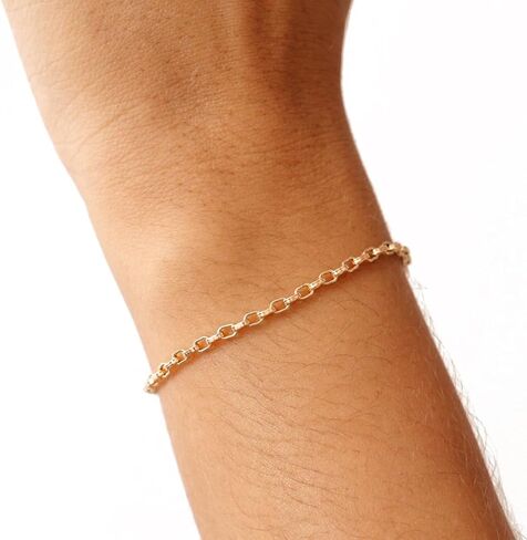 14k Box Chain Bracelet, Box Chain Bracelet, Gold Box Chain Bracelet, Mens Box Chain Bracelet, Box Chain Bracelet, Link Bracelet in Saudi Arabia