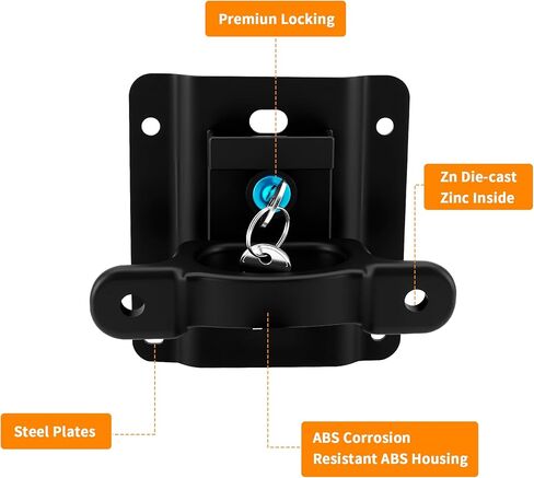 FL3Z-99000A64-B FL3Z-9928408-AB Truck Bed Tie Down Anchors Compatible with Ford F150 F250 F350 &Raptor (Include Lightning) 2015-2025 2026 Truck Bed Tie Downs (4PCS) in Saudi Arabia