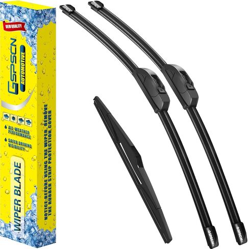 GSPSCN 3 Wipers Replacement For BMW X5 2013-2007，Original Equipment Windshield Wiper Blades Set 24"+20"+15"(Set of 3) in Kuwait