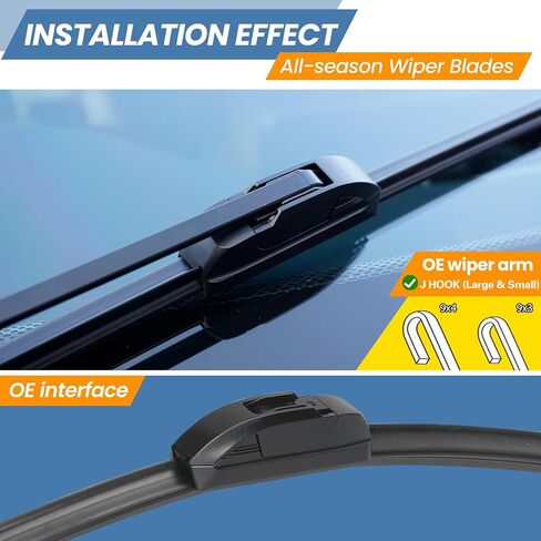 GSPSCN 3 Wipers Replacement For BMW X5 2013-2007，Original Equipment Windshield Wiper Blades Set 24"+20"+15"(Set of 3) in Kuwait
