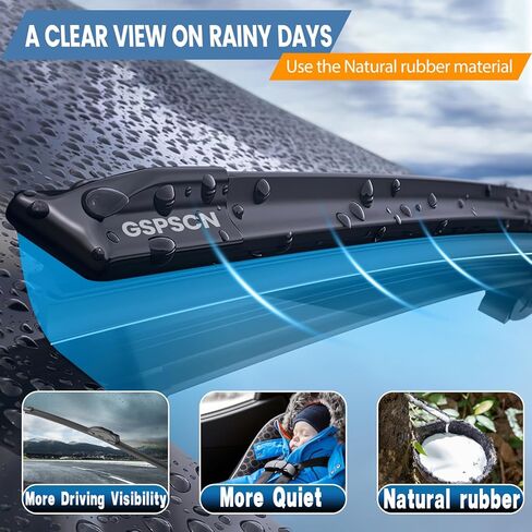 GSPSCN 3 Wipers Replacement For BMW X5 2013-2007，Original Equipment Windshield Wiper Blades Set 24"+20"+15"(Set of 3) in Kuwait