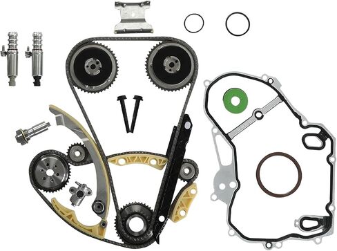 Engine Rebuild Overhaul Kit Timing Chain Kit With VVT Water Pump Head Gasket Set Solenoid Fit For Chevy Equinox Buick Regal Lacrosse GMC Verano Terrain 2.2L 2.4L 2009-2017 9-4201S in Kuwait
