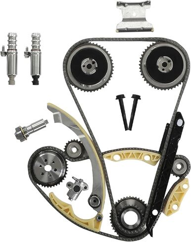 Engine Rebuild Overhaul Kit Timing Chain Kit With VVT Water Pump Head Gasket Set Solenoid Fit For Chevy Equinox Buick Regal Lacrosse GMC Verano Terrain 2.2L 2.4L 2009-2017 9-4201S in Kuwait